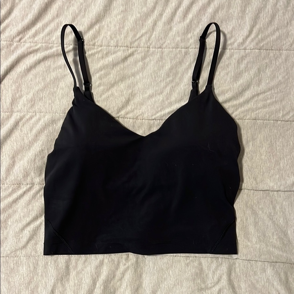 Lululemon Athletica Black Strappy Crop Top